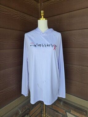 A4 Warrior Graphic Hooded Pullover White Women’s Size Large